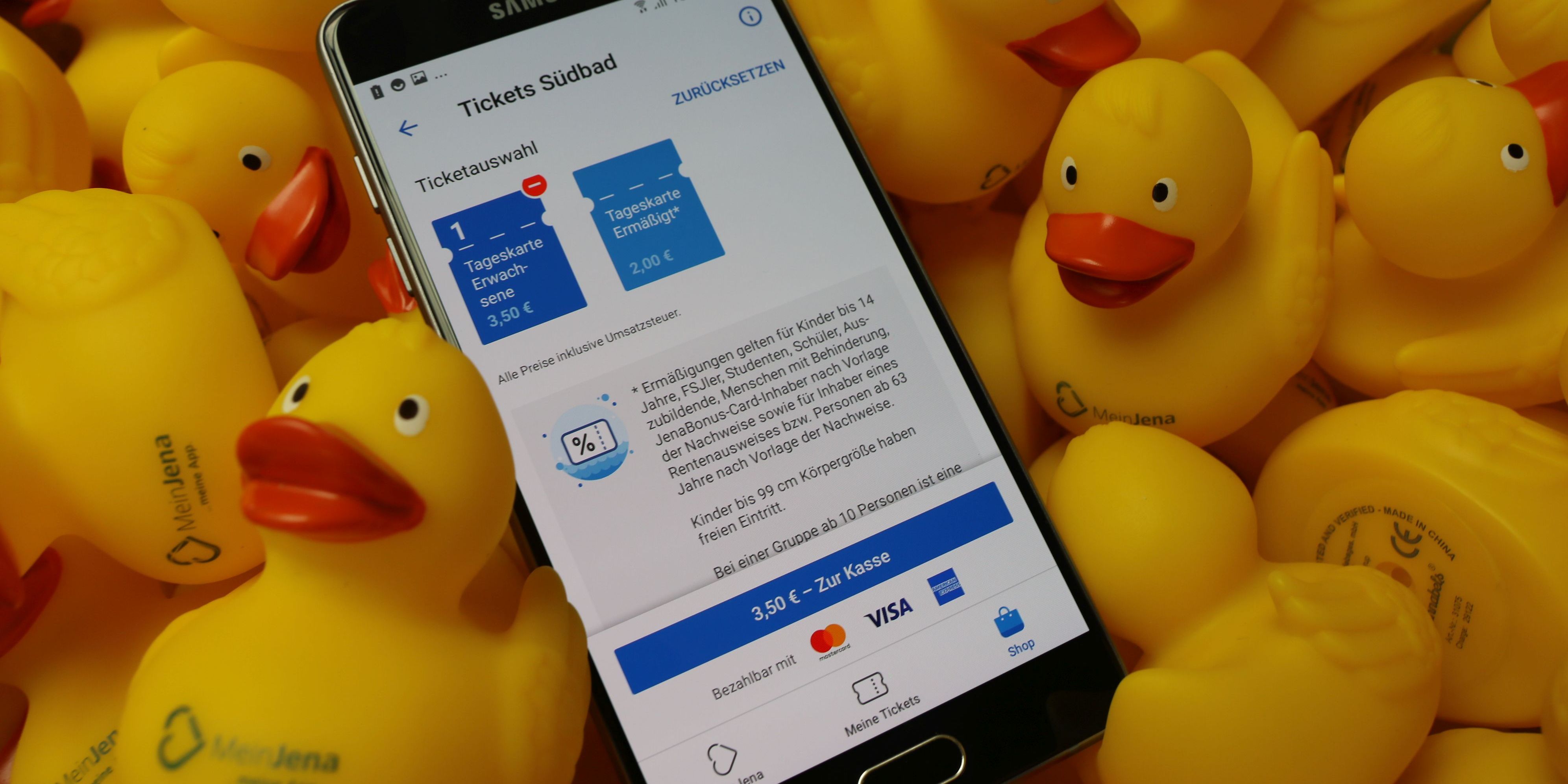 Freibadticket über die App MeinJena Freibadticket über die App MeinJena