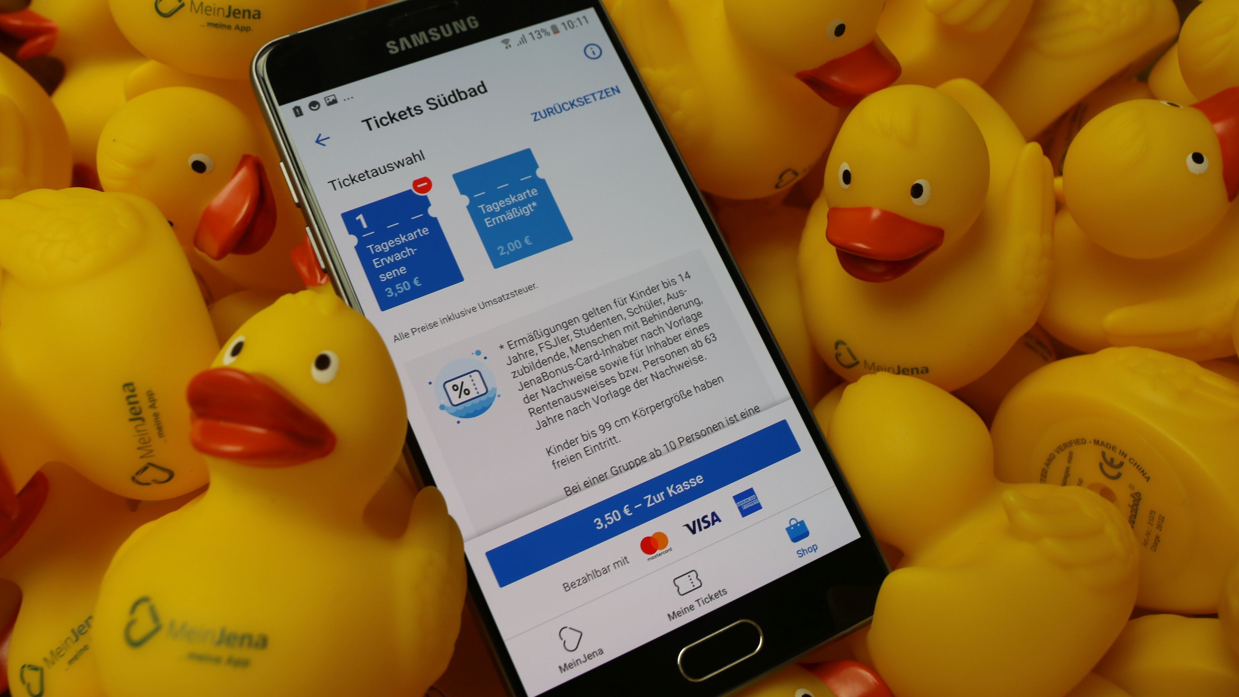 Freibadticket über die App MeinJena 
