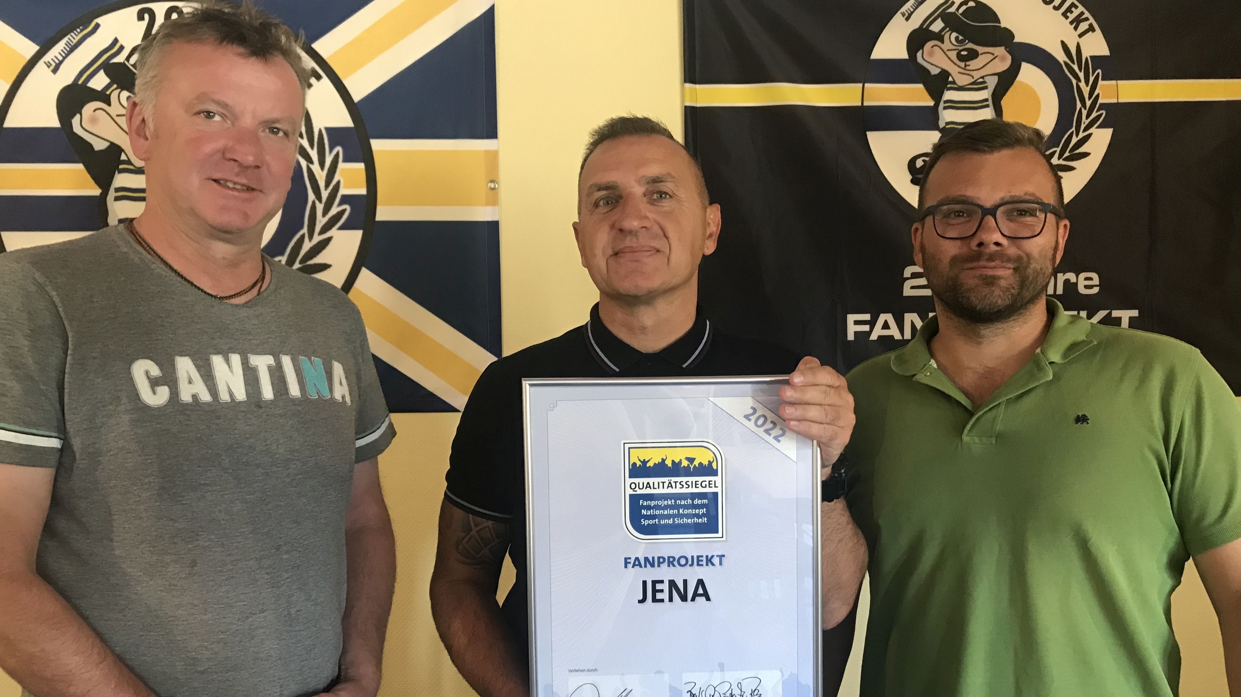 Qualitätssiegel für Fanprojekt Jena 