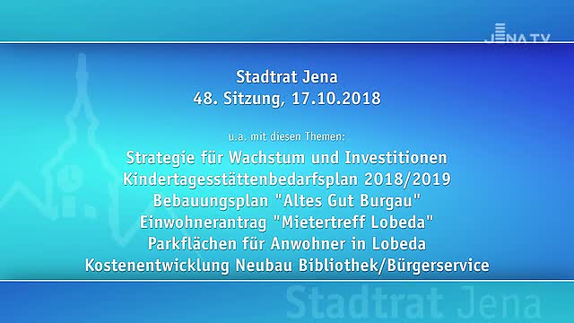 Stadtrat vom 17.10.2018
