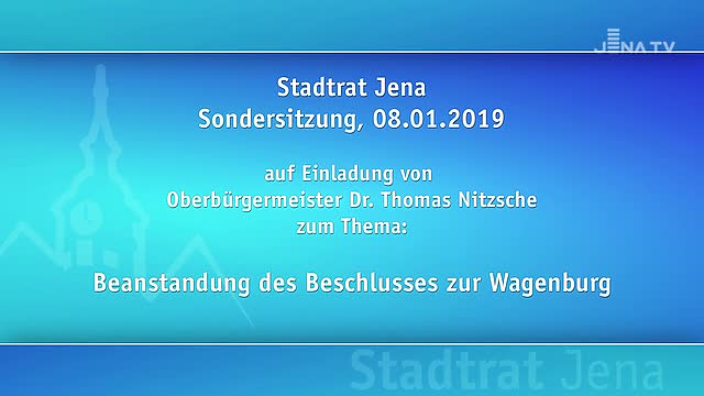 Stadtratssitzung vom 08.01.2019