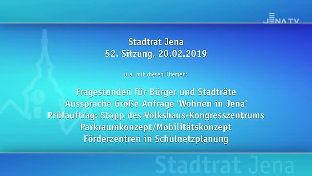 Stadtratsitzung vom 20.02.2019 