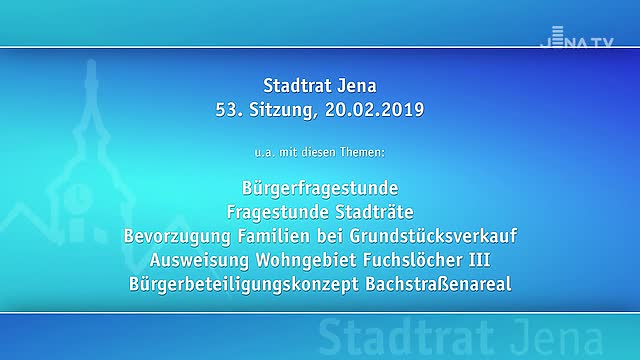 Stadtratssitzung vom 20.03.2019