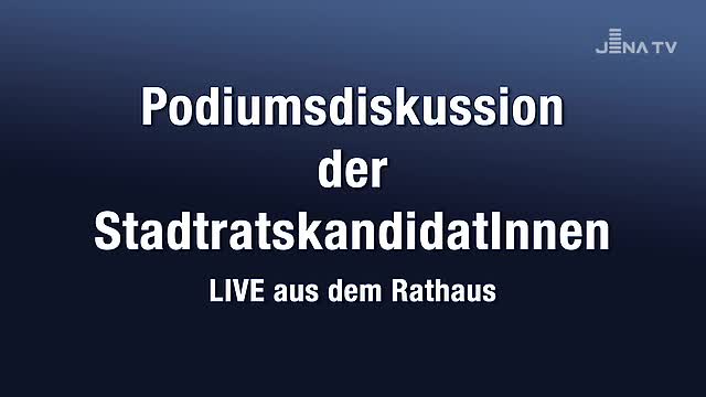Podiumsdiskussion der StadtratskandidatInnen