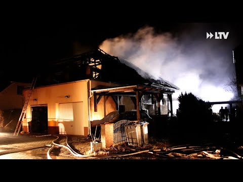Gebäudebrand in Kolkwitz Limberg - die Kurznachrichten aus Cottbus vom 03.01.22