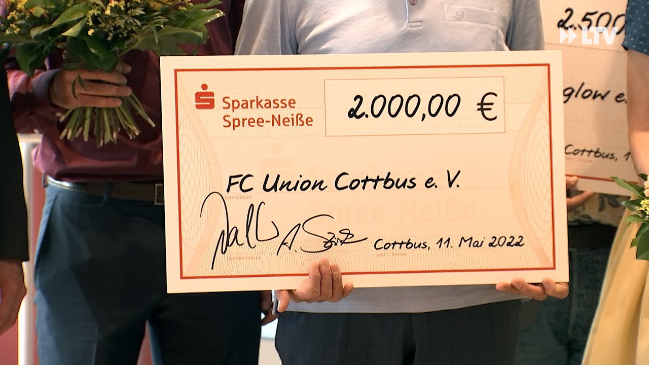 40.000€ für Cottbuser Vereine - die Sparkasse Spree-Neiße spendet Zweckertrag des PS-Lotterie-Sparen