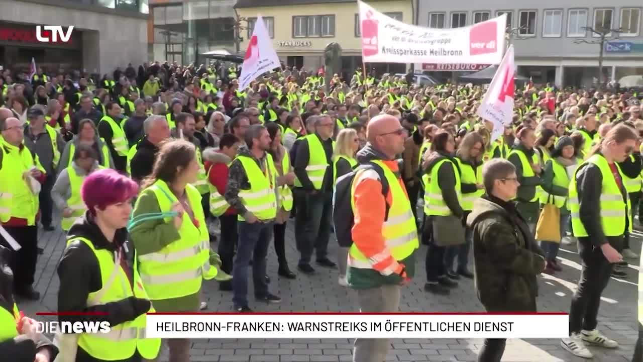 Heilbronn-Franken: Warnstreiks im öffentlichen Dienst