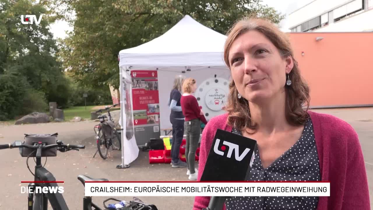 Crailsheim: Europäische Mobilitätswoche mit Radwegeinweihung