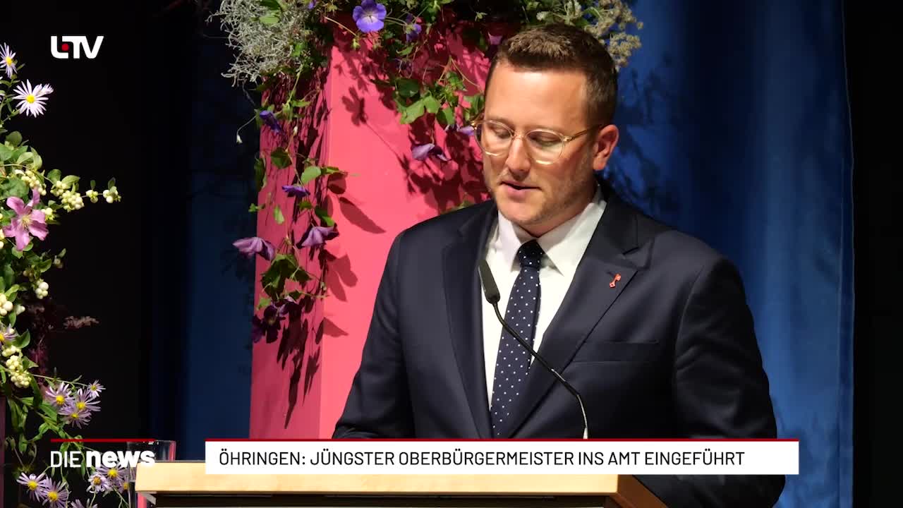 Öhringen: Jüngster Oberbürgermeister ins Amt eingeführt