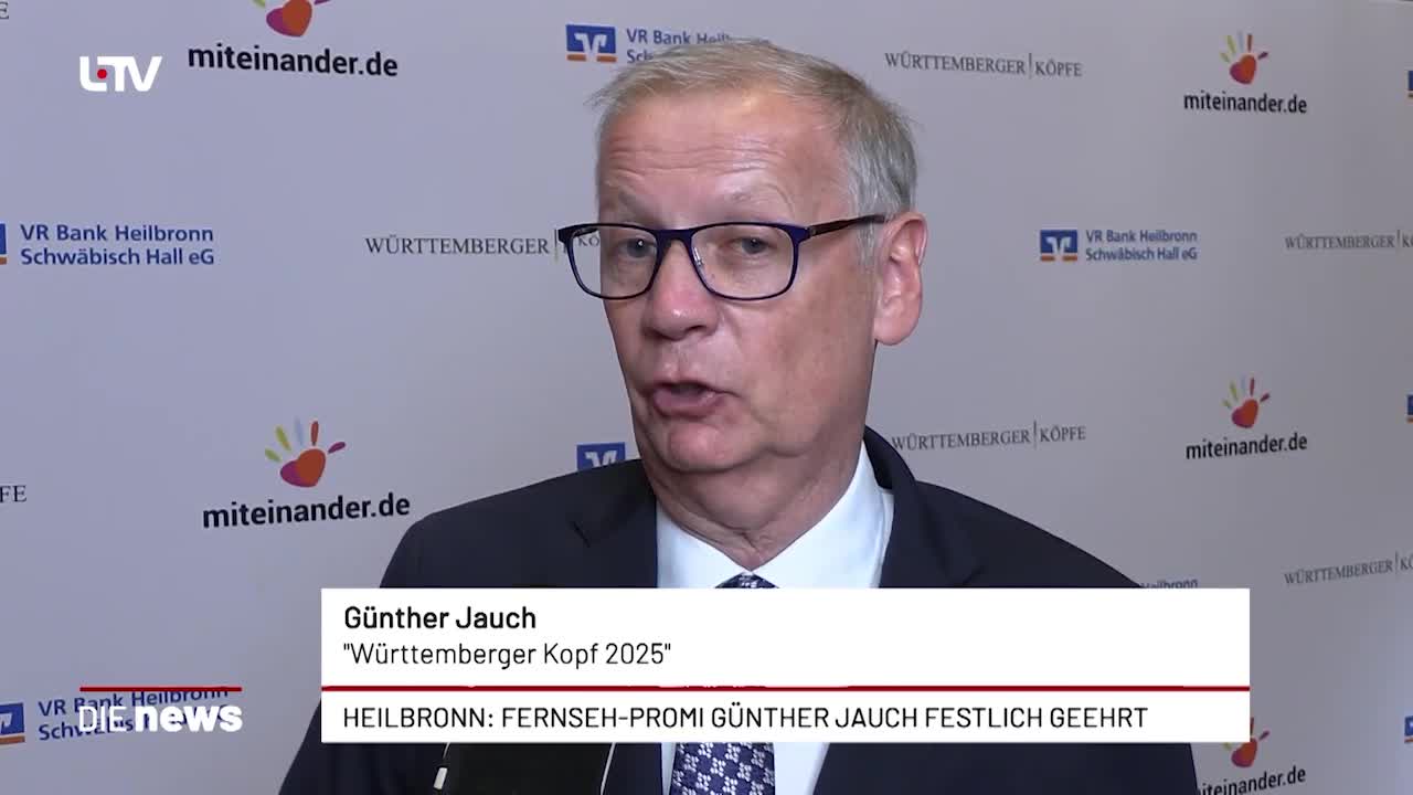 Heilbronn: Fernseh-Promi Günther Jauch festlich geehrt