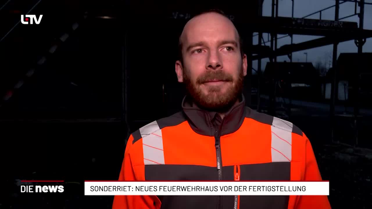 Sonderriet: Neues Feuerwehrhaus vor der Fertigstellung 