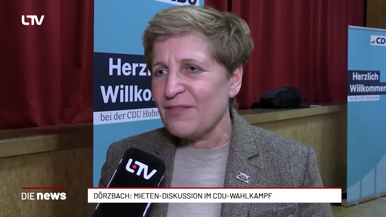 Dörzbach: Mieten-Diskussion im CDU-Wahlkampf