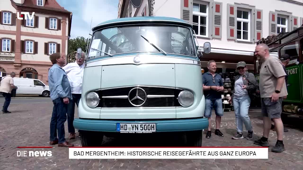Bad Mergentheim feiert historische Bus-Raritäten