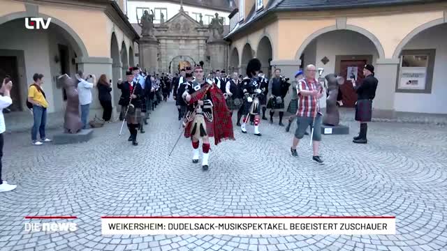 Weikersheim: Dudelsack-Musikspektakel begeistert Zuschauer