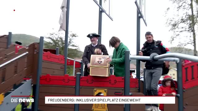 Freudenberg: Inklusiver Spielplatz eingeweiht