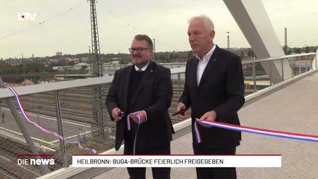 Heilbronn: BUGA-Brücke feierlich freigegeben