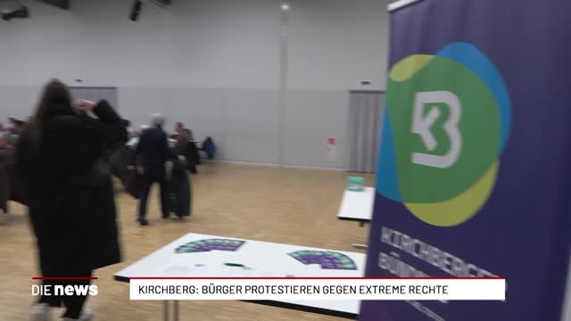 Kirchberg: Bürger protestieren gegen extreme Rechte