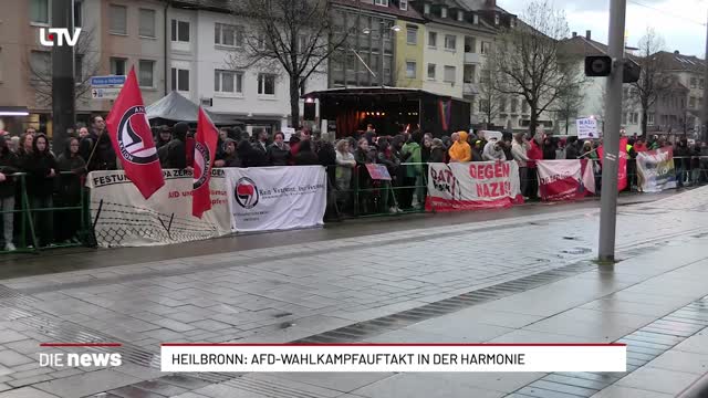 Heilbronn: AfD-Wahlkampfauftakt in der Harmonie