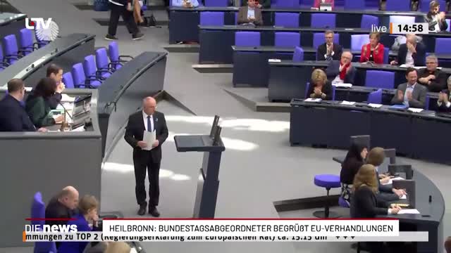 Heilbronn: Bundestagsabgeordneter begrüßt EU-Verhandlungen
