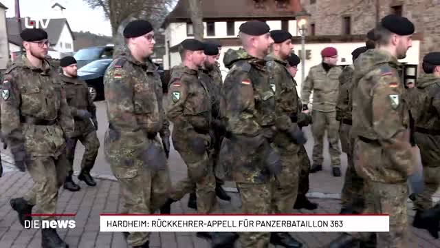 Hardheim: Rückkehrer-Appell für Panzerbataillon 363