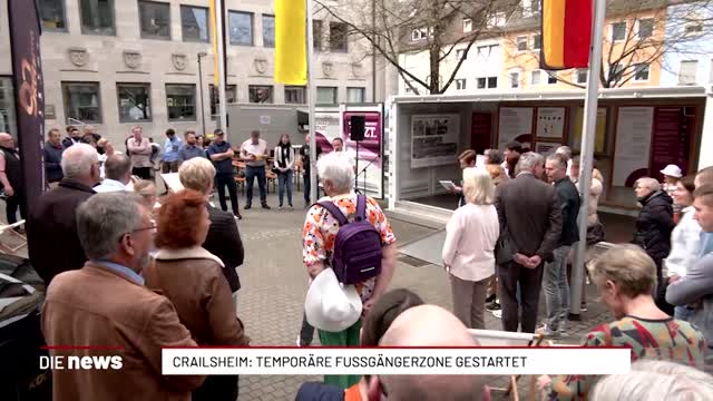 Crailsheim: Temporäre Fussgängerzone gestartet 