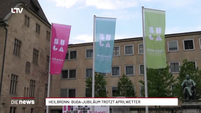 Heilbronn: BUGA-Jubiläum trotzt Aprilwetter