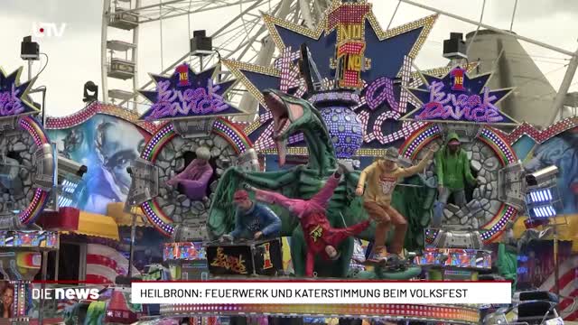 Heilbronn: Feuerwerk und Katerstimmung beim Volksfest