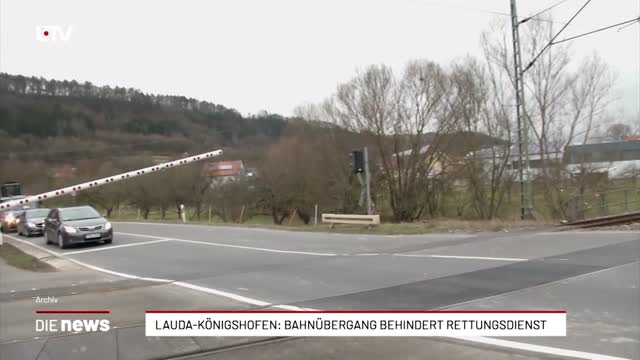 Lauda-Königshofen: Bahnübergang behindert Rettungsdienst