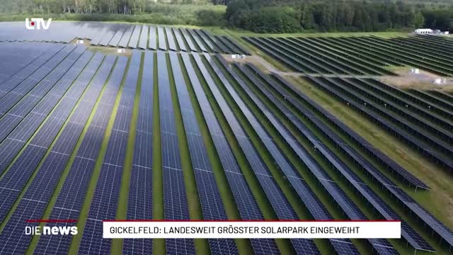 Gickelfeld: Landesweit grösster Solarpark eingeweiht