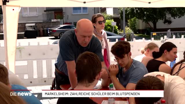 Markelsheim: Zahlreiche Schüler beim Blutspenden 