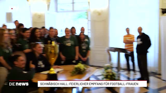 Schwäbisch Hall: Feierlicher Empfang für Football-Frauen