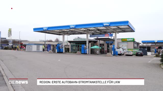 Region: Erste Autobahn-Stromtankstelle für LKW