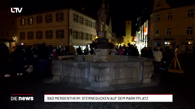 Bad Mergentheim: Sternegucken auf dem Marktplatz 