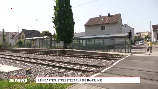 Leingarten: Stresstest für die Bahnlinie