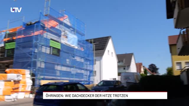 Öhringen: Wie Dachdecker der Hitze trotzen