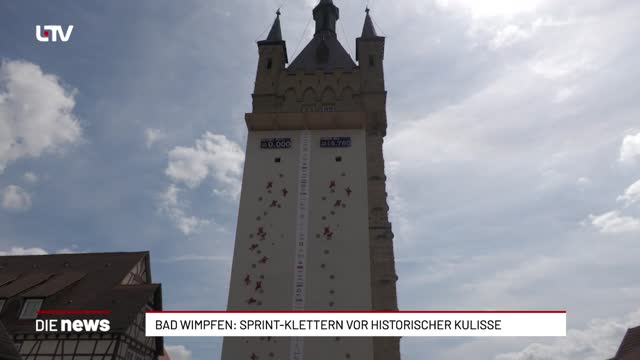 Bad Wimpfen: Sprint-Klettern vor historischer Kulisse
