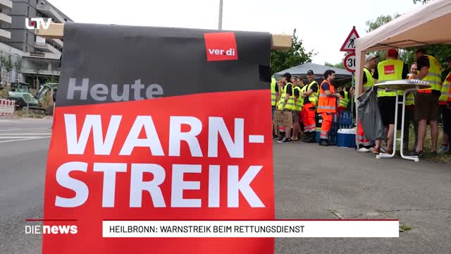 Heilbronn: Warnstreik beim Rettungsdienst