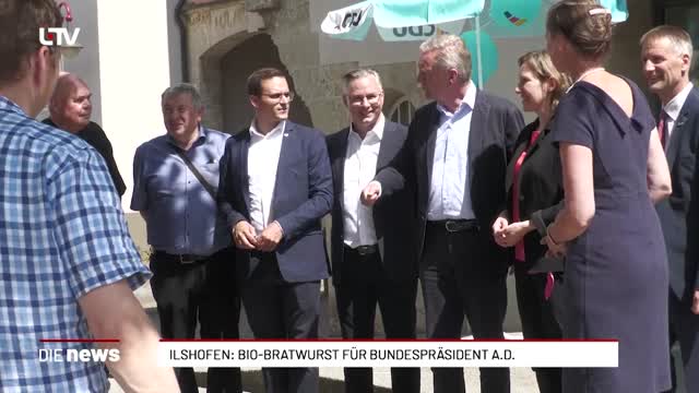 Ilshofen: Bio-Bratwurst für Bundespräsident a.D.