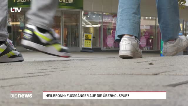 Heilbronn: Fussgänger auf die Überholspur?