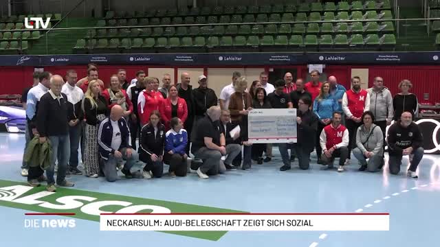 Neckarsulm: Audi-Belegschaft zeigt sich sozial