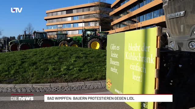 Bad Wimpfen: Bauern protestieren gegen LIDL