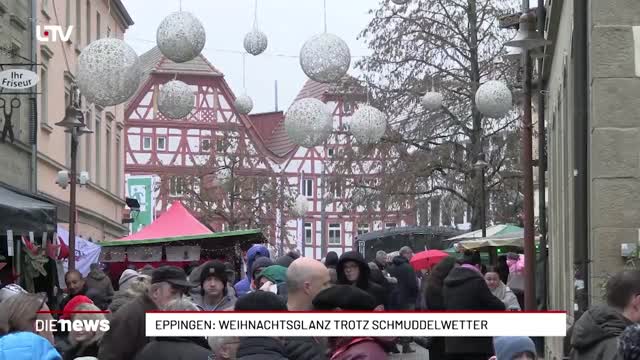 Eppingen: Weihnachtsglanz trotz Schmuddelwetter