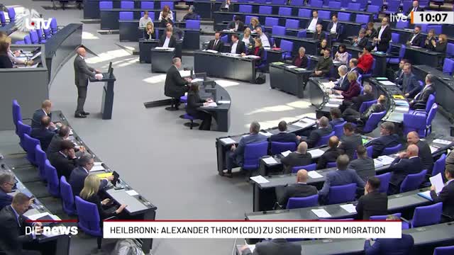 Heilbronn: Alexander Throm (CDU) zu Sicherheit und Migration