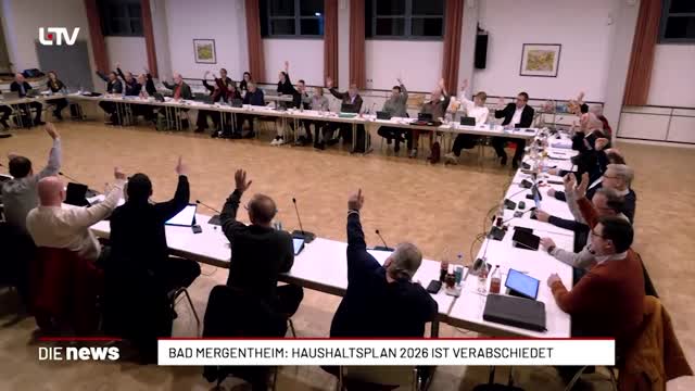 Bad Mergentheim: Haushaltsplan 2026 ist verabschiedet 