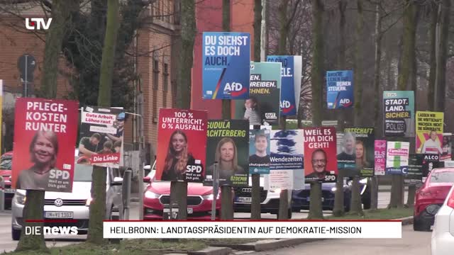 Heilbronn: Landtagspräsidentin auf Demokratie-Mission