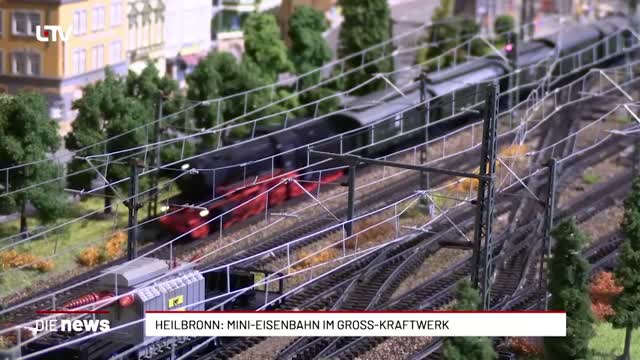 Heilbronn: Mini-Eisenbahn im Gross-Kraftwerk