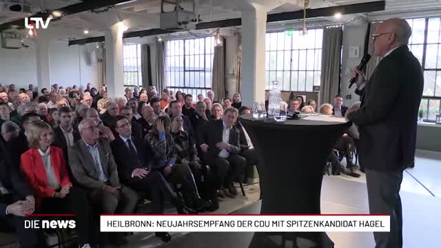 Heilbronn: Neujahrsempfang der CDU mit Spitzenkandidat Hagel