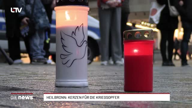 Heilbronn: Kerzen für die Kriegsopfer