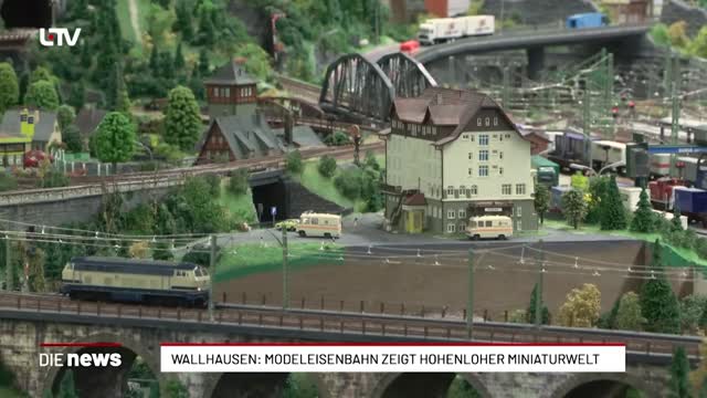 Wallhausen: Modeleisenbahn zeigt Hohenloher Miniaturwelt