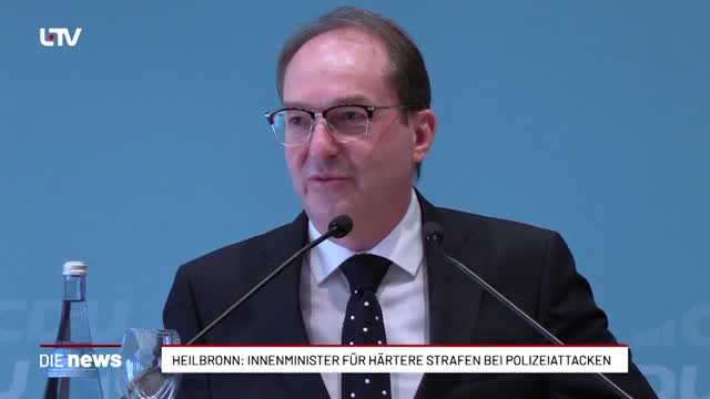 Heilbronn: Innenminister für härtere Strafen bei Polizeiattacken
